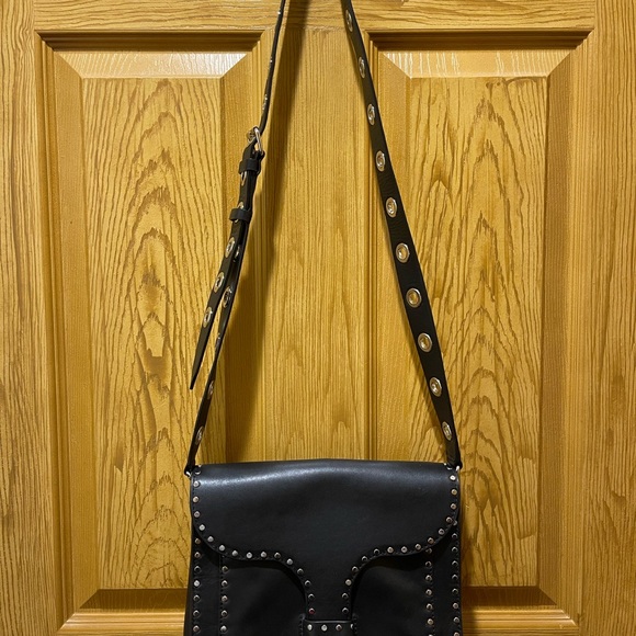 Rebecca Minkoff Studded Leather Midnight Shoulder Bag - Picture 6 of 9
